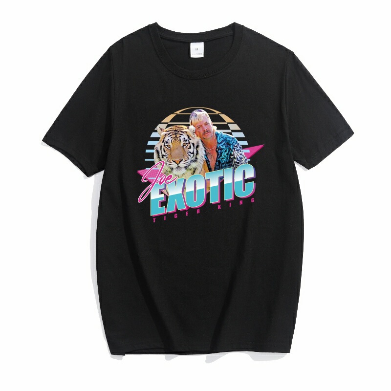 JOE EXOTIC Tiger King American Election Political Color Creative Printed Short-sleeved T-shirt for Men and Women JOE EXOTIC Tiger King American Election Political Color Creative Printed Short-sleeved T-shirt for Men and Women