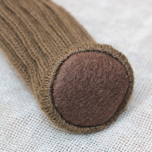 Knitted table and chair leg covers silent round felt bottom chair stool leg cover protective cover thickened wear-resistant double layer anti-slip