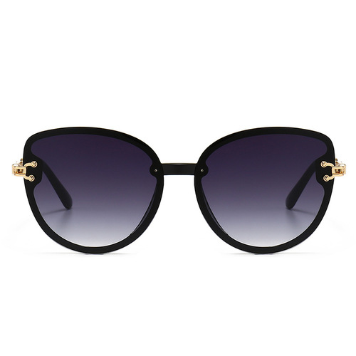 Factory Direct 6066 European & American Style Women's Sunglasses Wholesale Large-Frame Cat-Eye Shades Trendy Sun Glasses
