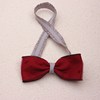 Children's cute hair accessory with bow, burgundy headband, wholesale