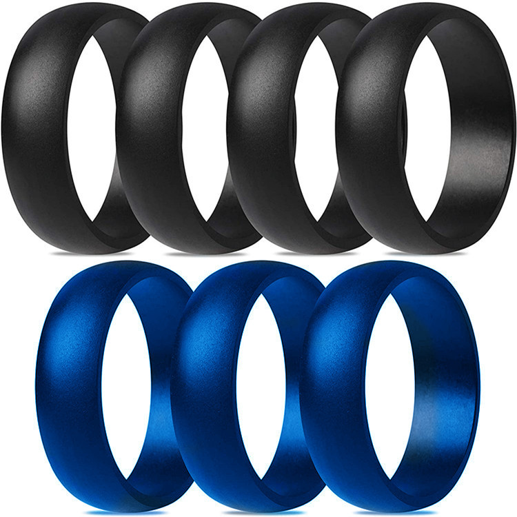 硅胶戒指欧美跨境流行配饰亚马逊外贸个性创意拍拍圈指环硅胶戒指