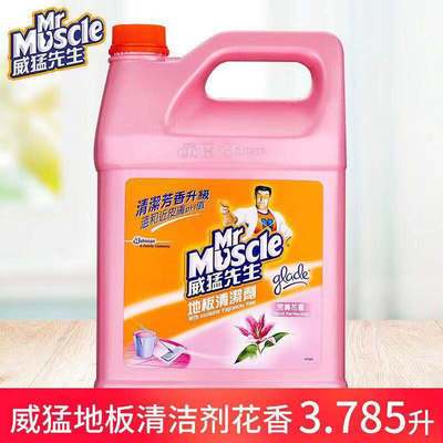威猛先生台灣進口木地板地面清潔劑完美花香3.785L瓷磚大理石水泥