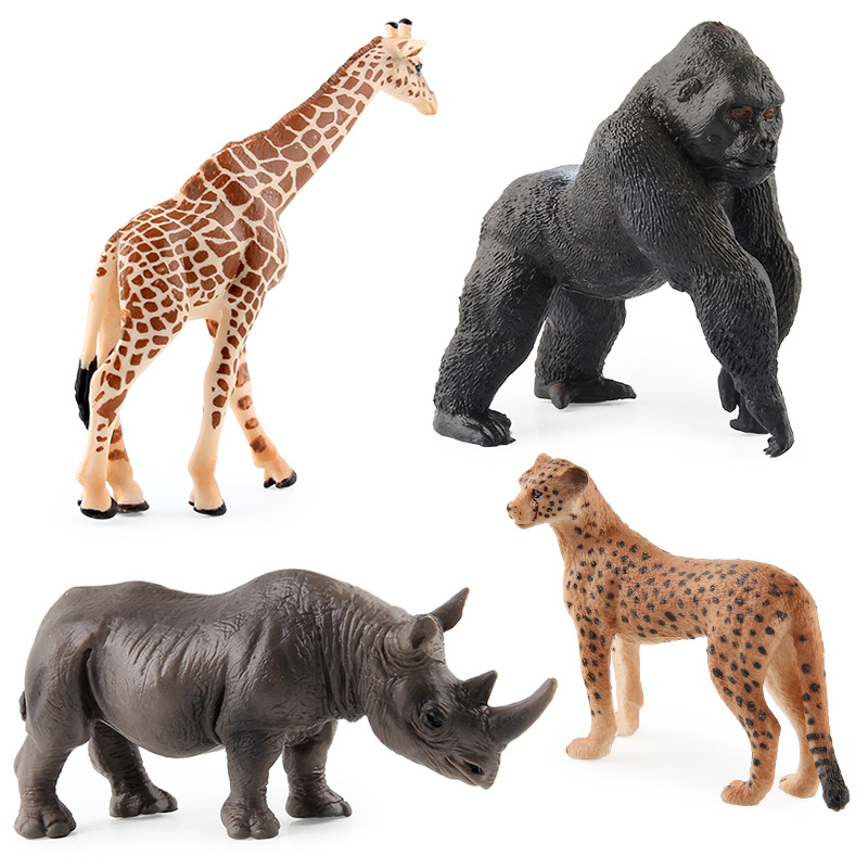 [Volver envío gratis] Africano mundo animal traje León modelo cocodrilo Tigre modelo decoración XD168-D1
