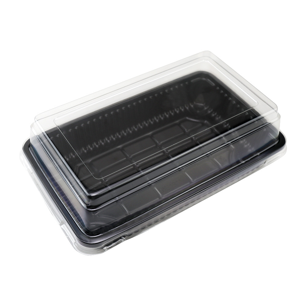 Caja de pan rectangular Tiandi cubierta pequeña pastel de fruta aguacate paquete de placas de plástico horneado West Point caja de regalo