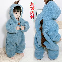 Baby Autumn/Winter Onesie Set Newborn Winter Thick Outfit for Boys and Girls Crawling Suit One Piece Drop Ship