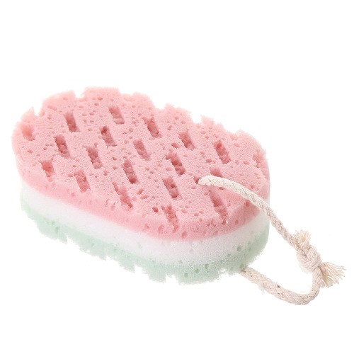Bathroom bath sponge wipe simple plain color household decontamination bath wipe adult mud rub bath brush bath brush