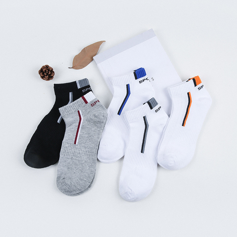 襪子男短船襪男士襪子春夏中筒襪透氣運動韓版學生 200針棉襪批發