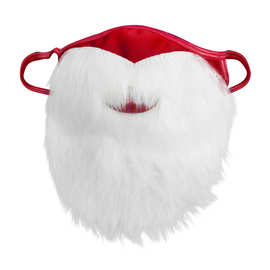 圣诞搞怪大胡子装饰口罩圣诞老人胡子全套高白色圣诞装饰品面罩