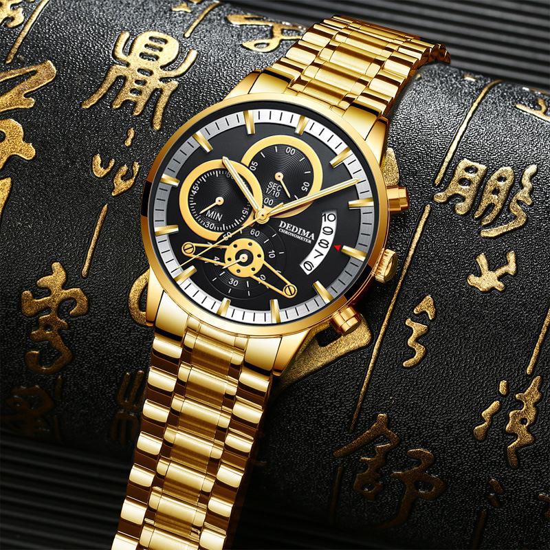 Mens Watches Luxury Gold Watch men Autom...