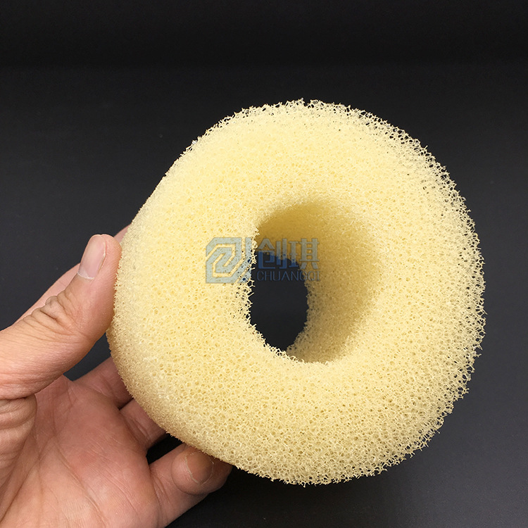 聚氨酯过滤海绵滤网细孔45ppi单侧开口海绵管填充过滤管定 制