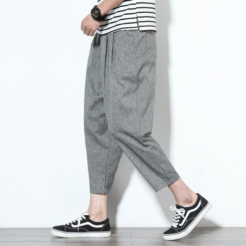 Men's Linen Harem Pants - Image 3