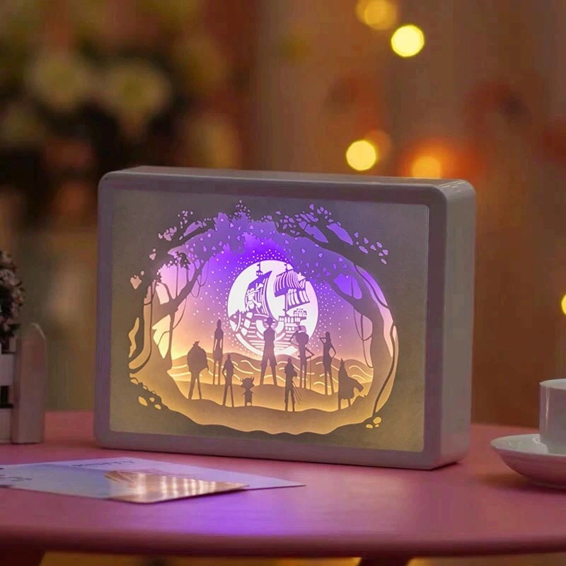 [Customized model] DIY полураскрытая резьба по бумаге светлая творческая середина-autumn фестиваль папа день компания активность подарок светлая светлячок