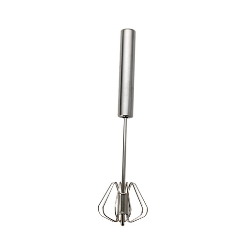 Stainless steel egg whisk home kitchen mixing tool cream egg mixer semi-automatic rotating beater