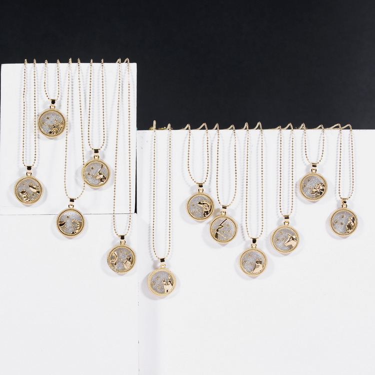 Fashion Constellation Alloy Plating Womenu0027S Pendant Necklace 1 Piece
