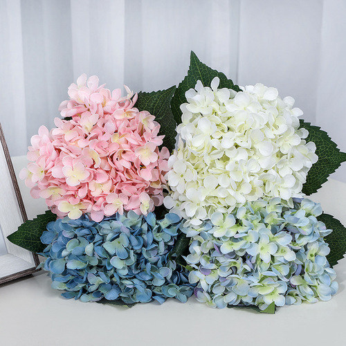 Hydrangea silk flower simulation flower home wedding decoration flower home decor flowers