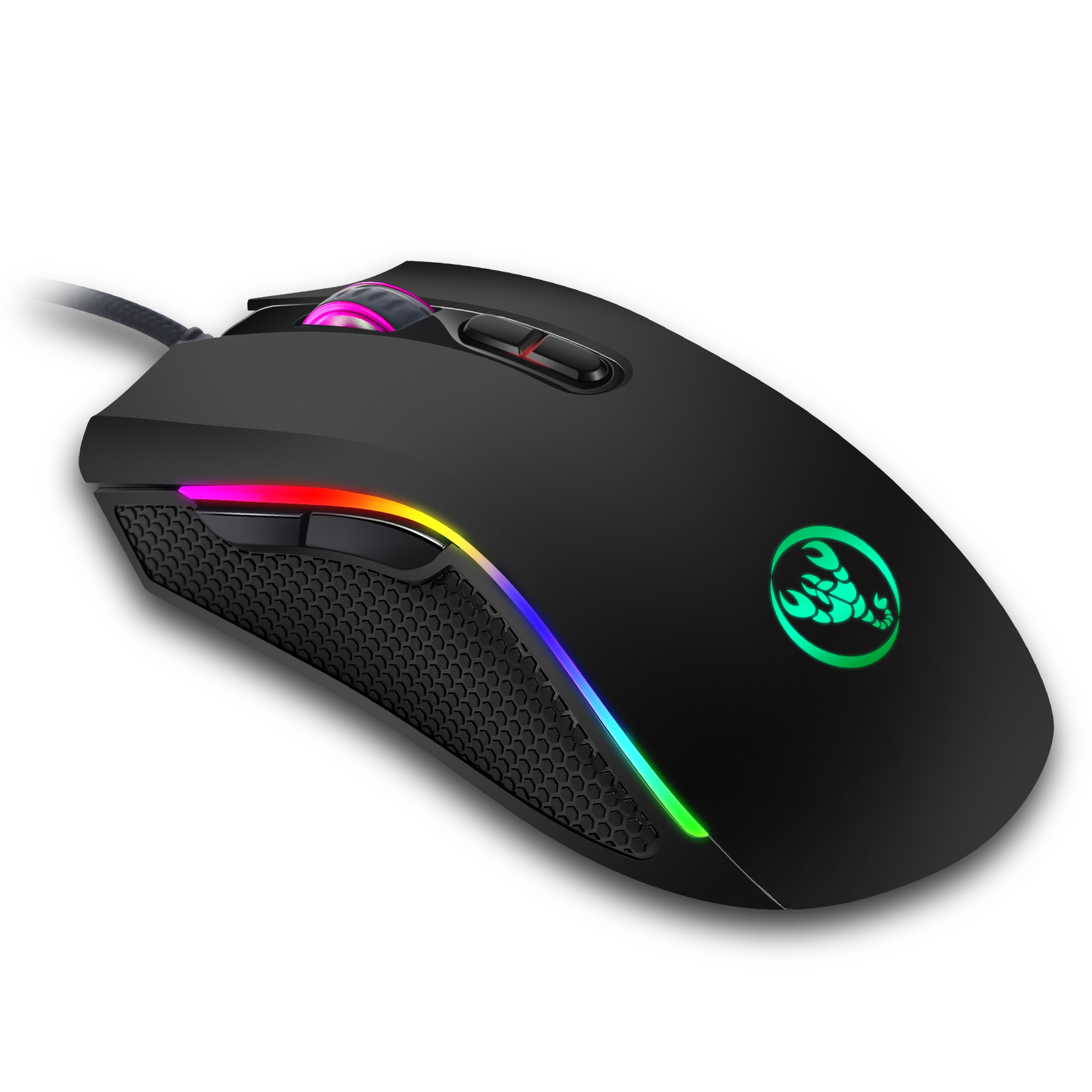 Colorful Luminous Gaming Mouse Gaming Wired Mouse Dpi Four-speed Adjustable Up To 3200dpi