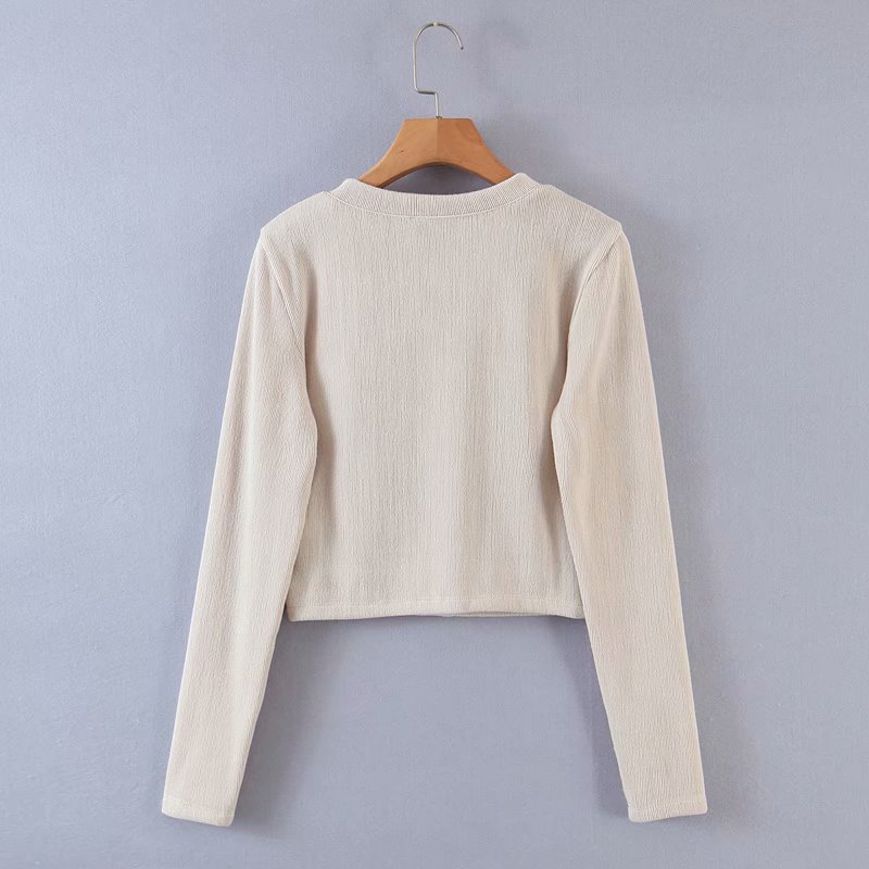 two-color women s knitted cardigan jacket NSAM10418