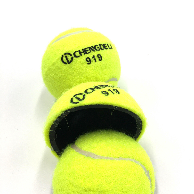 诚得利919初级训练业余比赛耐打弹网球定制logo散装网球厂家直销详情9