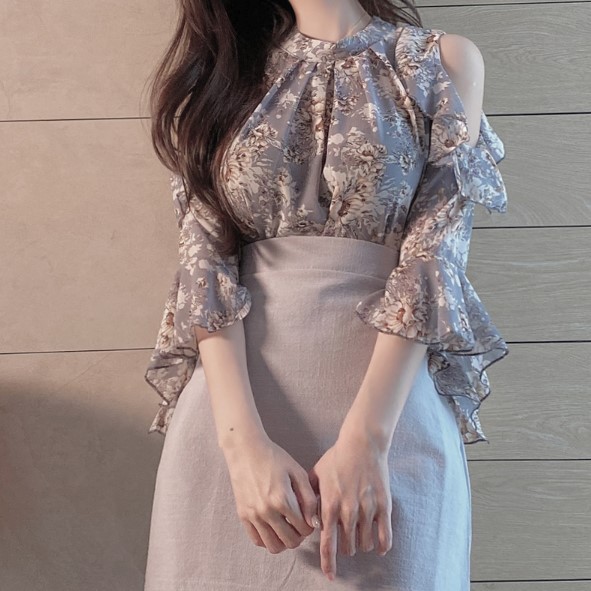 Chemisier en Mousseline de soie - Ref 3429386 Image 4