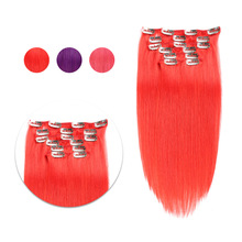 Rdٰl 24inch Ӱl#red ˰l clip in hair Ӱl120g