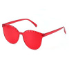 New children's frameless conjoined jelly transparent sunglasses European and American candy colors colored slices of colorful film sunglasses