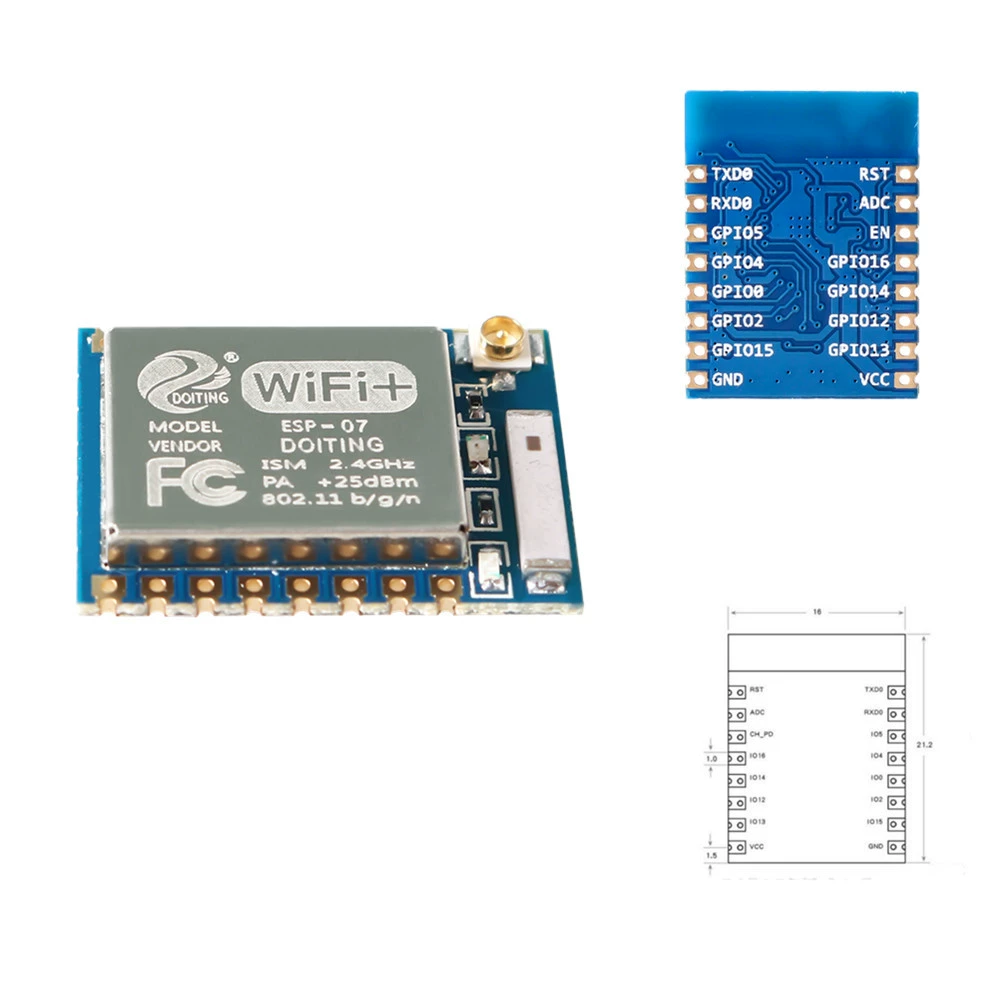 ESP-07 WIFI модуль ESP8266, серийный порт в WIFI/беспроводная прозрачность/промышленного класса