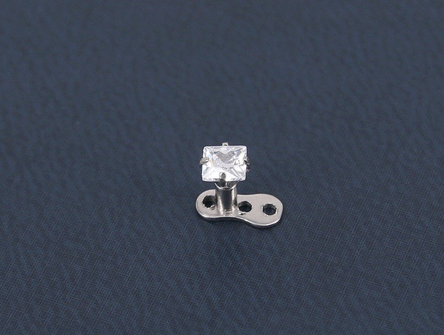 316L Stainless Steel Round Zircon European American Personality Body Piercing Nail Ear Stud Earring Jewelry Wholesale detail image 9