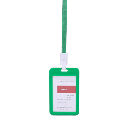 Card holder work badge double-sided badge lanyard exhibition badge work badge bus access control factory badge employee tag