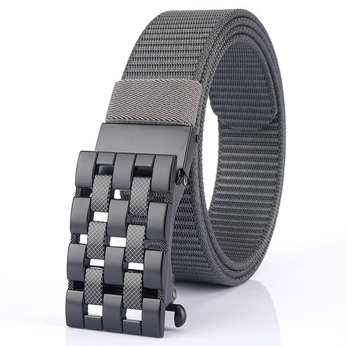 Canvas automatic buckle belt woven nylon pants belt young students casual men's belt factory direct sale