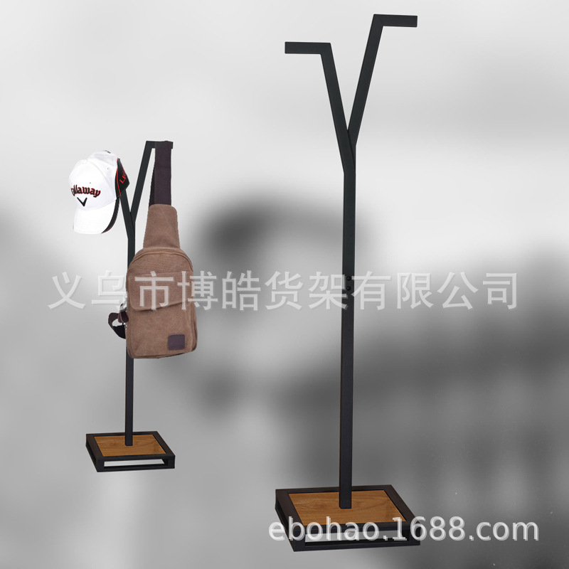 钢木衣架服装展示架时尚创意帽子包包挂衣架简约创意挂架定 制