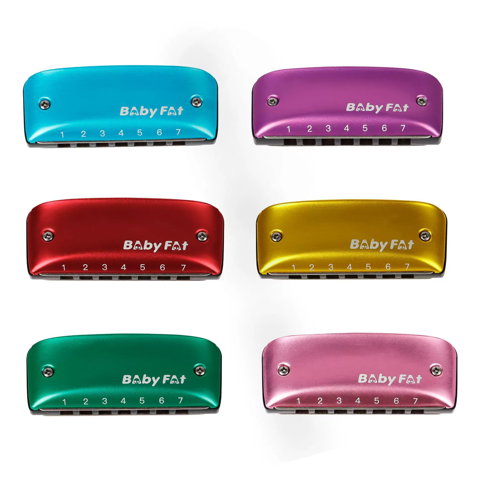 BAby FAt Blues 7-hole harmonica wholesale student classroom teaching performance accompaniment harmonica wind instrument