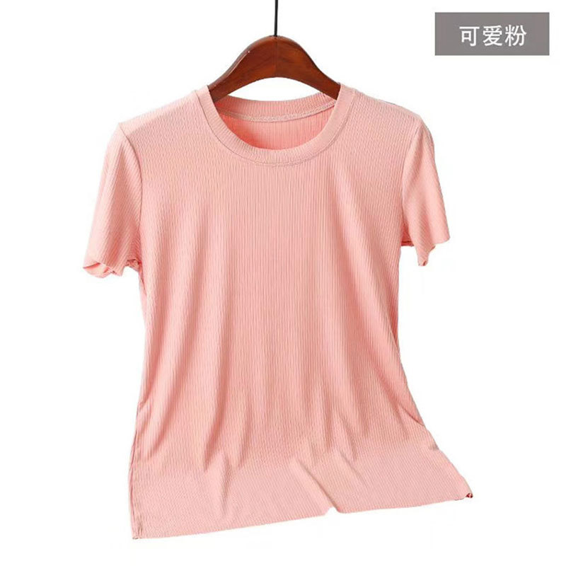 T-shirt femme MANMO en Modal - Ref 3433955 Image 8