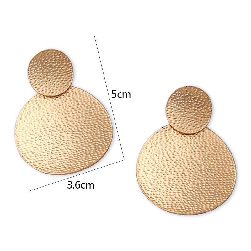 1 Pair Quantity Exaggerated Round Alloy Shell Plating Women's Drop Earrings