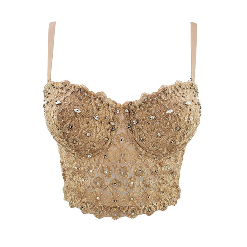 Eyelash lace camisole women's summer sexy black bottoming shirt beautiful back wrap chest V-neck tube top short style with chest pad
