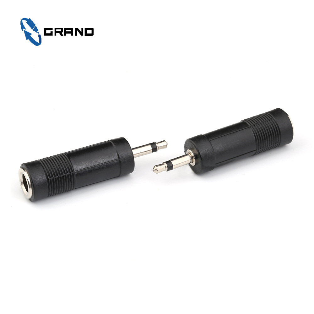 银色转换塑料3.5单声道公转6.35单声道母（配UHF无线麦克风）