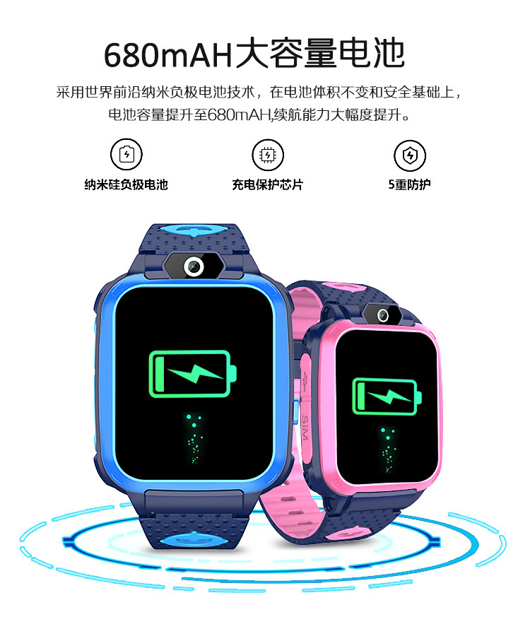 Children's watch M65 1.44 inch true waterproof children's smart positioning smart student watch