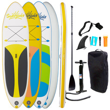 跨境直供充氣沖浪板站立式SUP槳板成人站立滑浪板充氣艇滑水板PVC