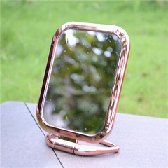 Double-sided folding makeup mirror student girls dormitory desktop beauty mirror magnifying makeup mirror Yiwu