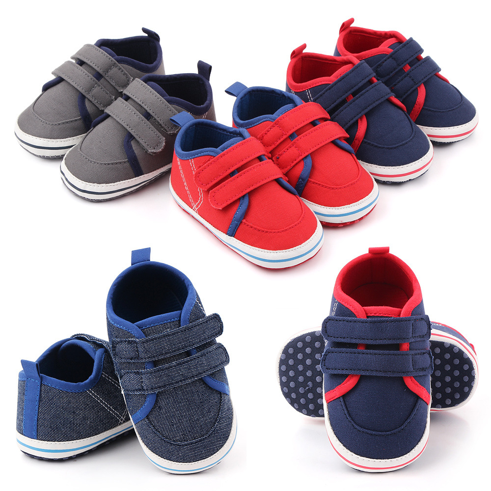 Male baby double Velcro baby shoes toddl...
