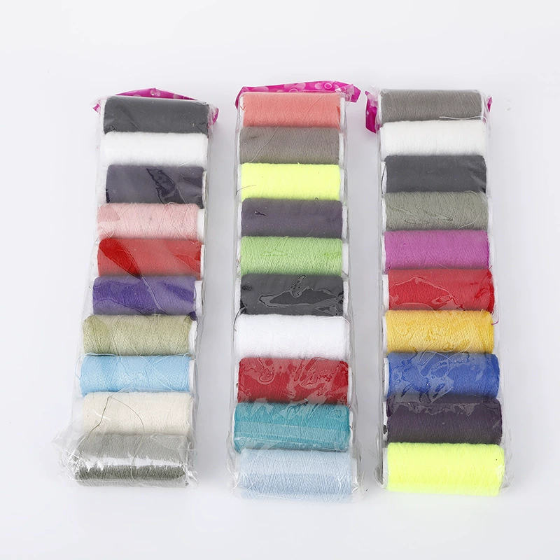 Десять цветов ниток цветные Нитки/нитки для швейной машины жизнь DIY 2 юаня магазин оптом два юаня поставка для супермаркета