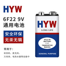 测线仪9V电池 高容量万用表电池 烟感器方形电池6F22碱性9V干电池