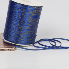 0.3cm 3mm double gold edge ribbon bookmark gift candy packaging ribbon hook hat ribbon factory direct supply