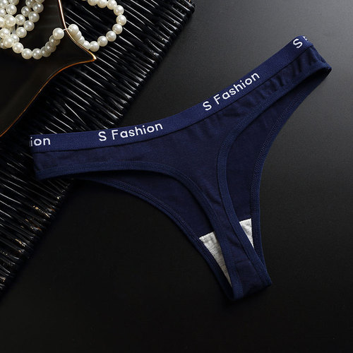 厂家直销 纯棉丁字裤女性感欧美低腰无痕隐形运动健身t裤女士内裤