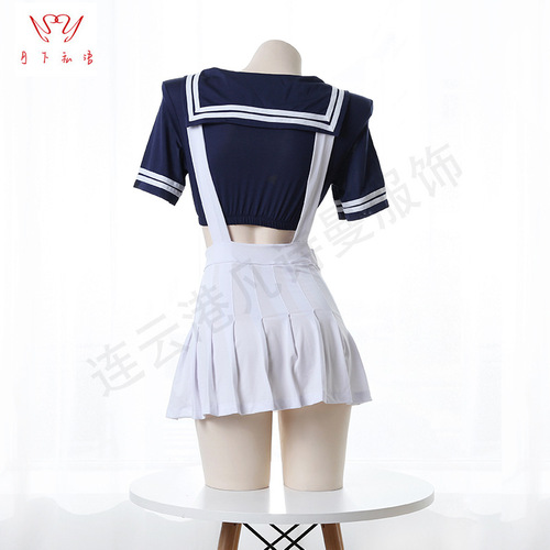 Whispers under the Moon Japanese New Style Cute and Sexy Ultra Short Princess Maid Skirt Sailor Uniform Suit