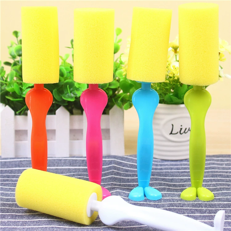 Sponge hygienic cartoon bottle brush