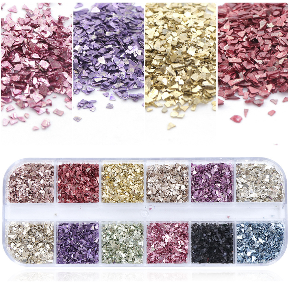 Geometric Pattern Fashion Style Fashion Geometric Sequin Nail Decoration Accessories 1 Piece