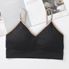 Straps, removable breast pads, tube top, T-shirt, beautiful back, V-neckline