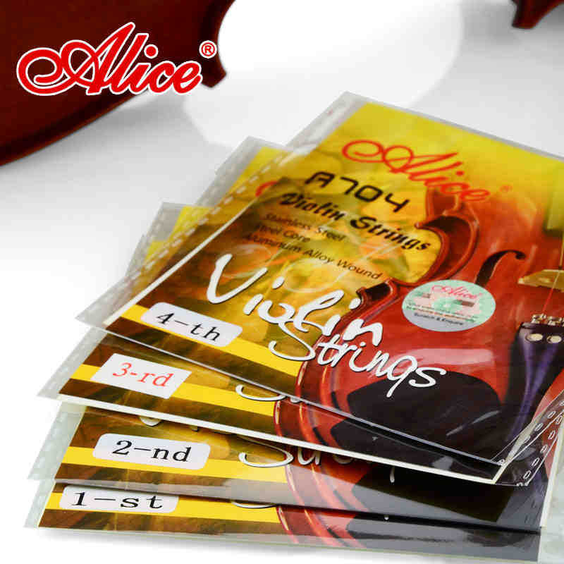 爱丽丝Alice小提琴琴弦 A704小提琴弦散弦套弦钢丝弦一套乐器配件|ms