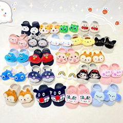 Children's socks ins style Korean baby children's invisible socks shallow mouth dotted non-slip three-dimensional cartoon cotton socks doll socks