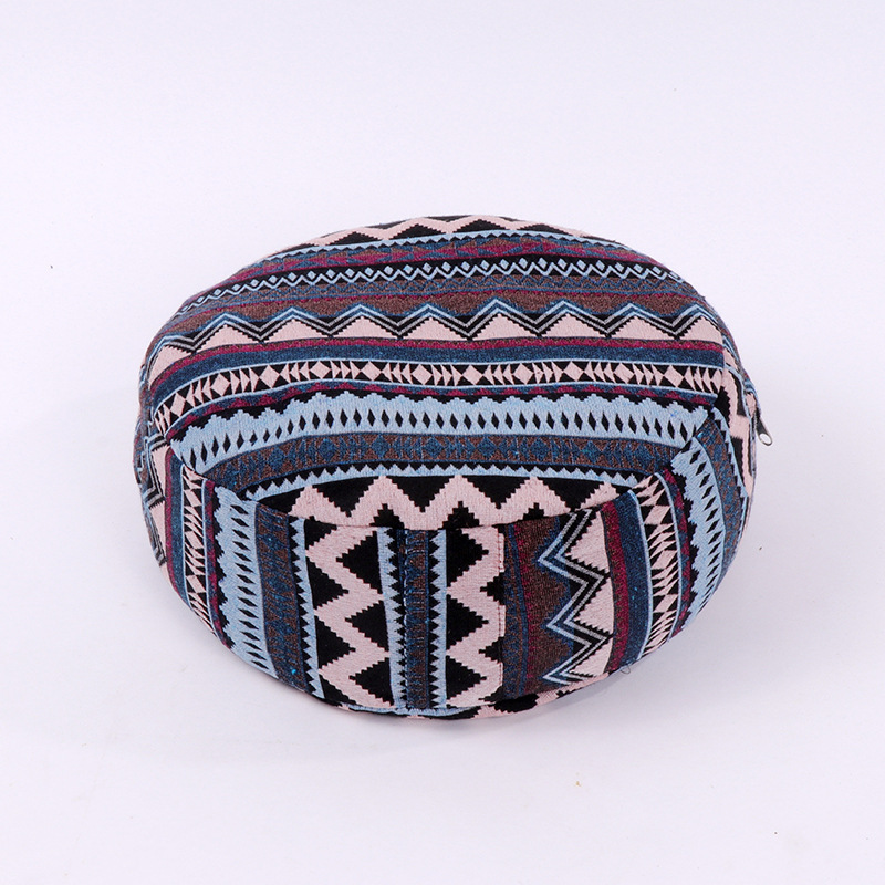 厂家定制加工民族风瑜伽坐垫 新款加厚荞麦壳填充蒲团垫 现货销售